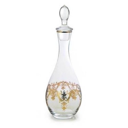 CLASSIC TOUCH DECOR Classic Touch décor CBG810 Wine Decanter with 24k Gold Artwork CBG810